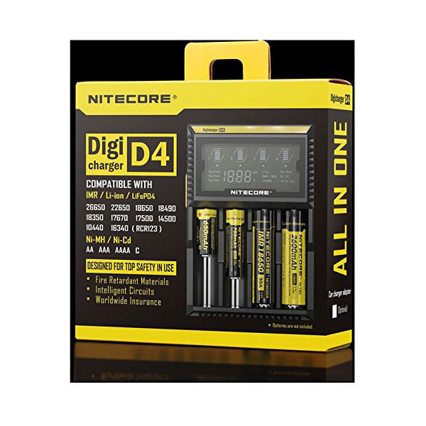 Nitecore D4 Charger with LCD Panel