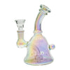 Piranha 6” Glass Bell Rig Electroplated Rainbow