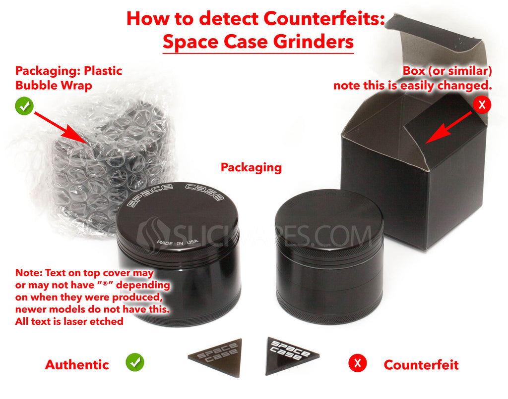 11 Ways to Spot a Fake Space Case Grinder. MUST READ (with Pictures)