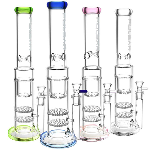 Pulsar Double Honeycomb Perc Bong