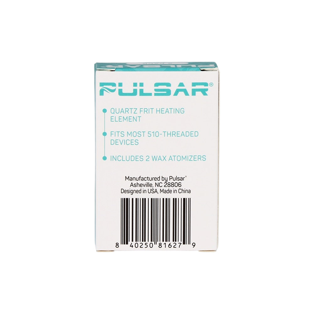 pulsar 510 wax atomizer back of box