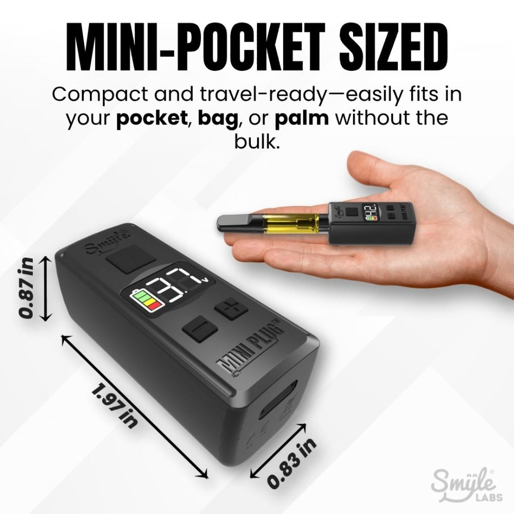 Mini Plug 510 Cart Battery with Built-in USB-C Cable - Slick Vapes