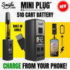 Mini Plug 510 Cart Battery with Built-in USB-C Cable - Slick Vapes