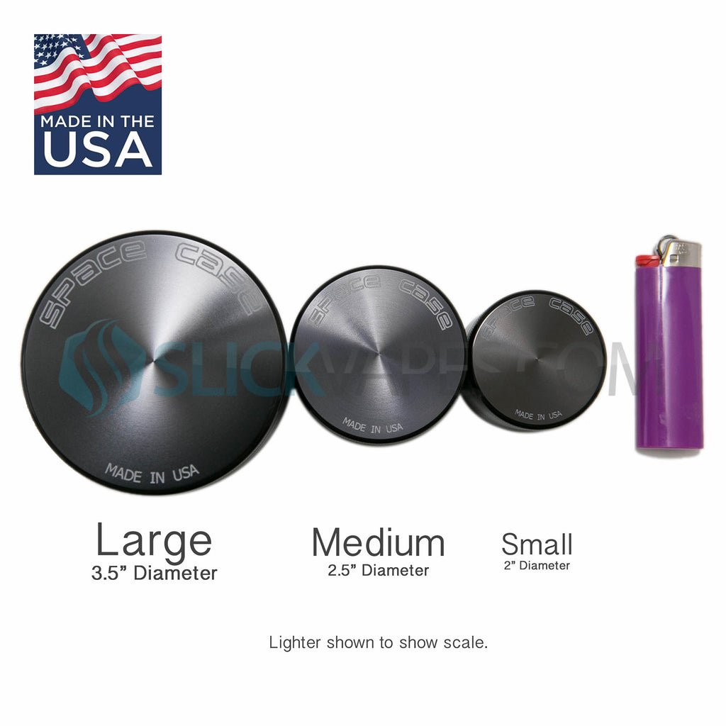 Space Case Grinders / Sifter 4 Piece (Small 2") Titanium for Sale