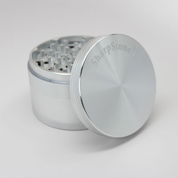 Sharpstone Hard Top Grinder 4 Piece Silver / 2.2inch - 5